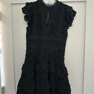 Elegant Black Lace Dress